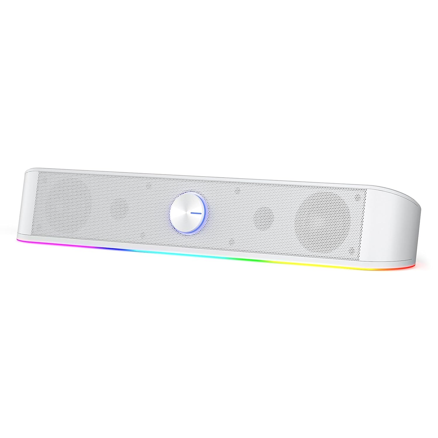 (Refurbished) Adiemus GS560 - RGB 2.0 Channel USB Wired Soundbar (White)