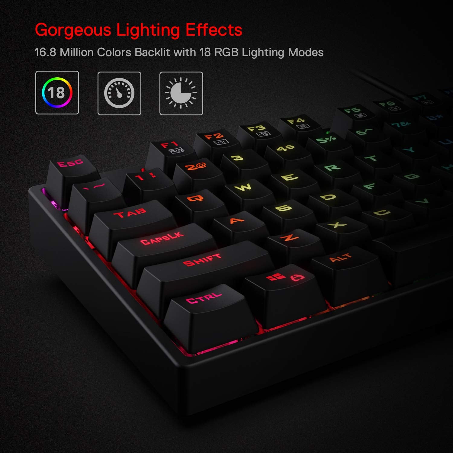 Redragon Surara K582 RGB Mechanical Keyboard (Blue Switch)