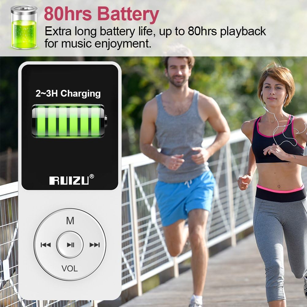 Ruizu X02 - 8GB Music Player (White)