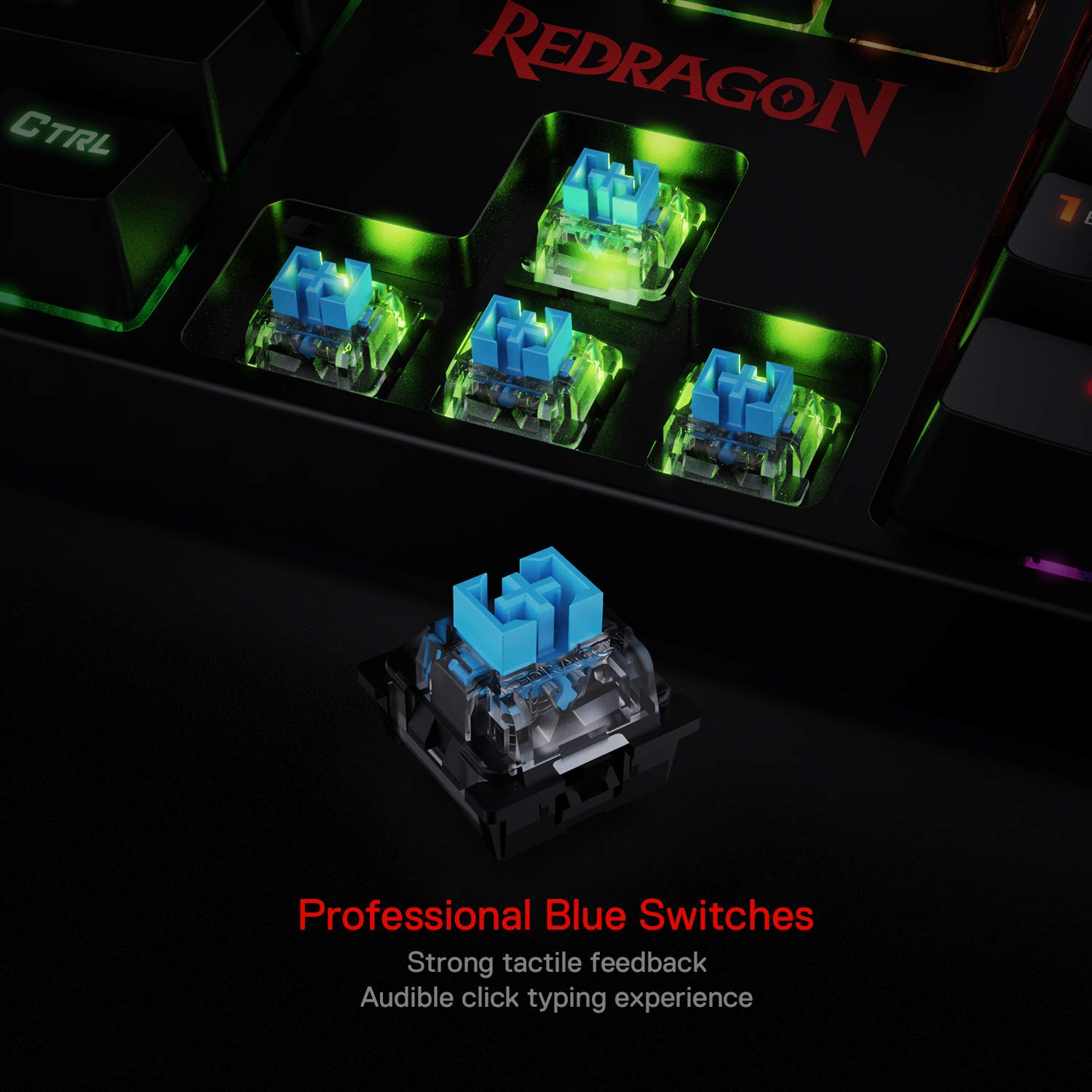 Redragon Surara K582 RGB Mechanical Keyboard (Blue Switch)