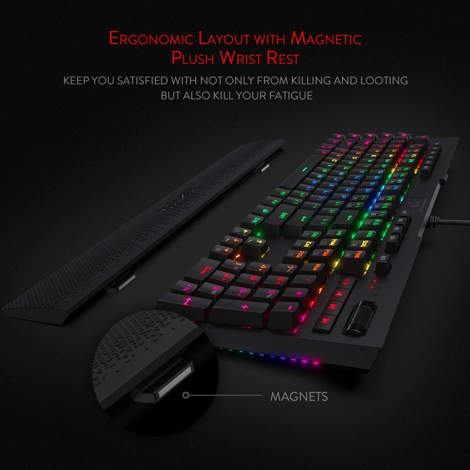 BRAHMA K586 RGB Mechanical Keyboard (Red Switch)