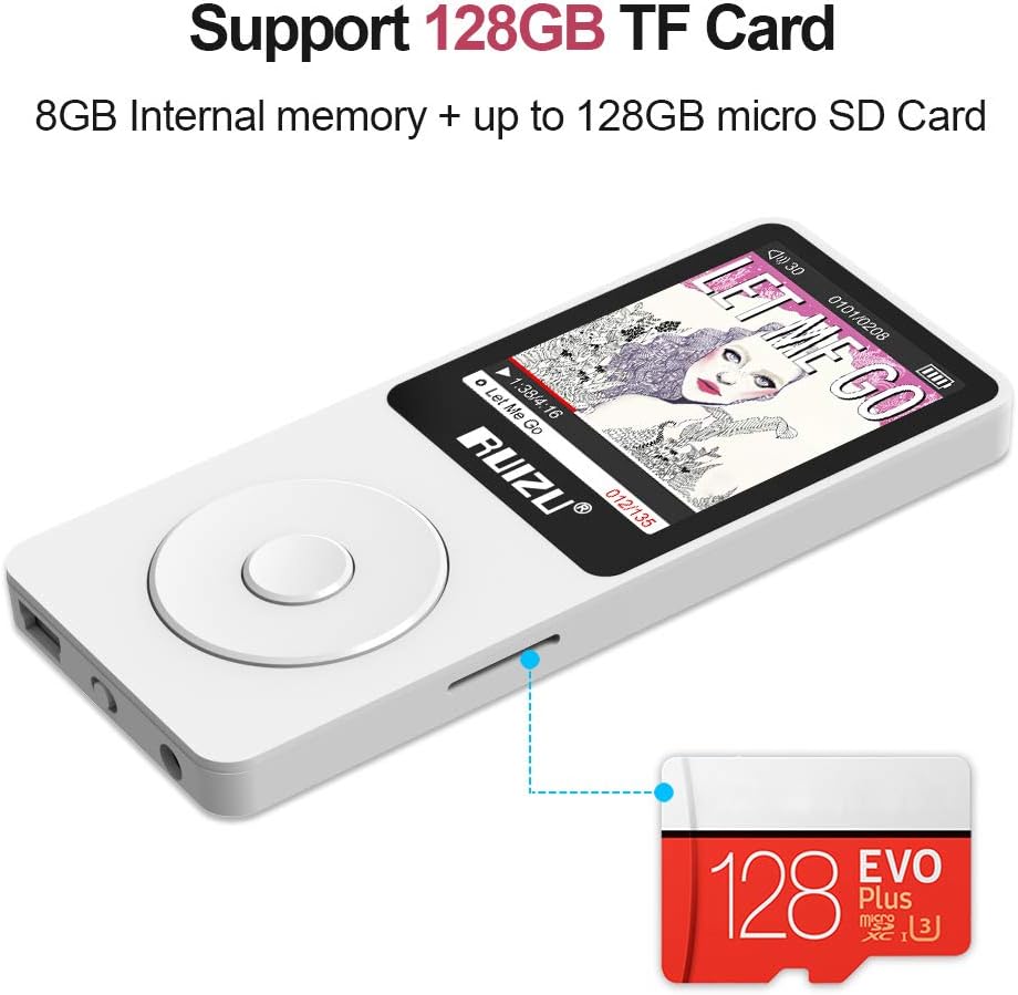 Ruizu X02 - 8GB Music Player (White)
