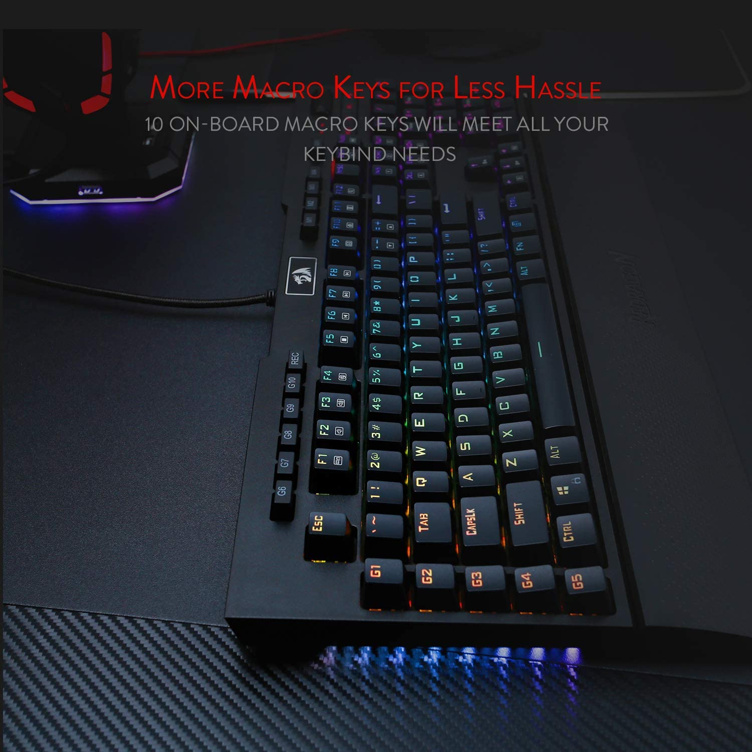 BRAHMA K586 RGB Mechanical Keyboard (Red Switch)