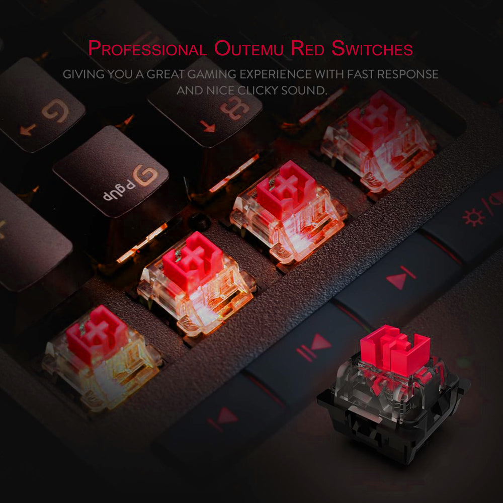 BRAHMA K586 RGB Mechanical Keyboard (Red Switch)
