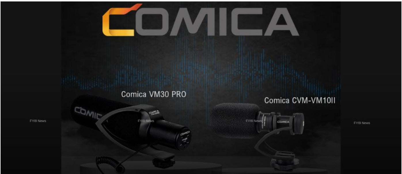Two New CoMica Shotgun Microphones for DSLRs and Smartphones for enhanced audio quality in videos