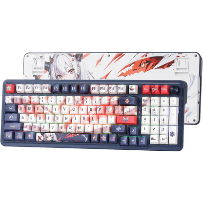 (Refurbished) Redragon Eisa Pro K686 Pro - Wired+2.4Ghz+Bluetooth Mechanical Keyboard Anime Theme (Custom Hi-Fi Linear Switch)