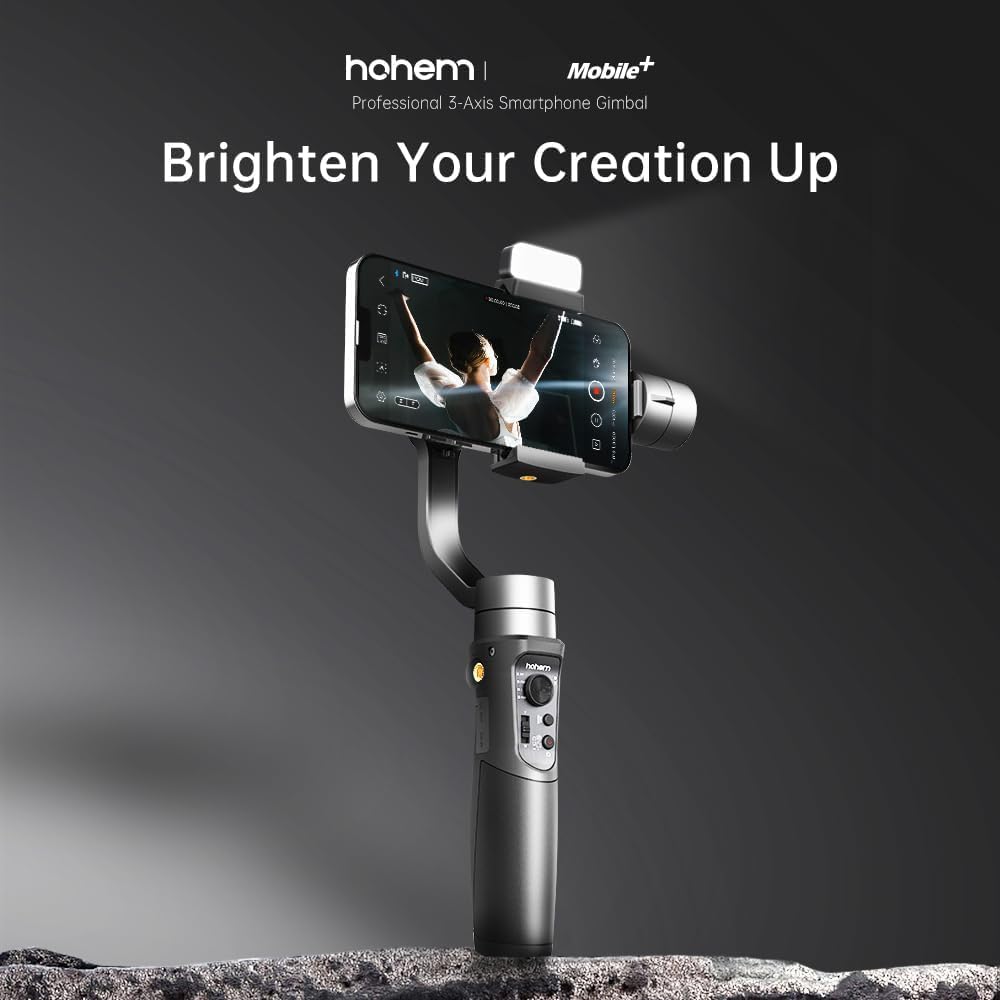 Hohem iSteady Mobile + Kit - Handheld Gimbal with Magnetic Fill Light