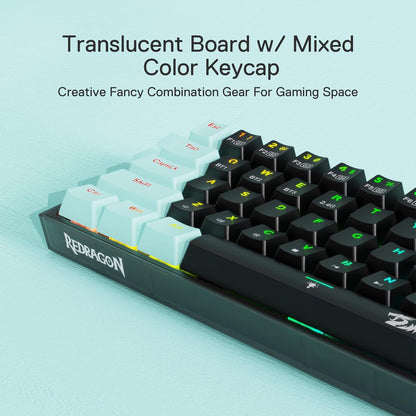 Redragon Castro K631 SE - 65% Bluetooth+2.4Ghz+Wired Mechanical Keyboard (Custom Switch)