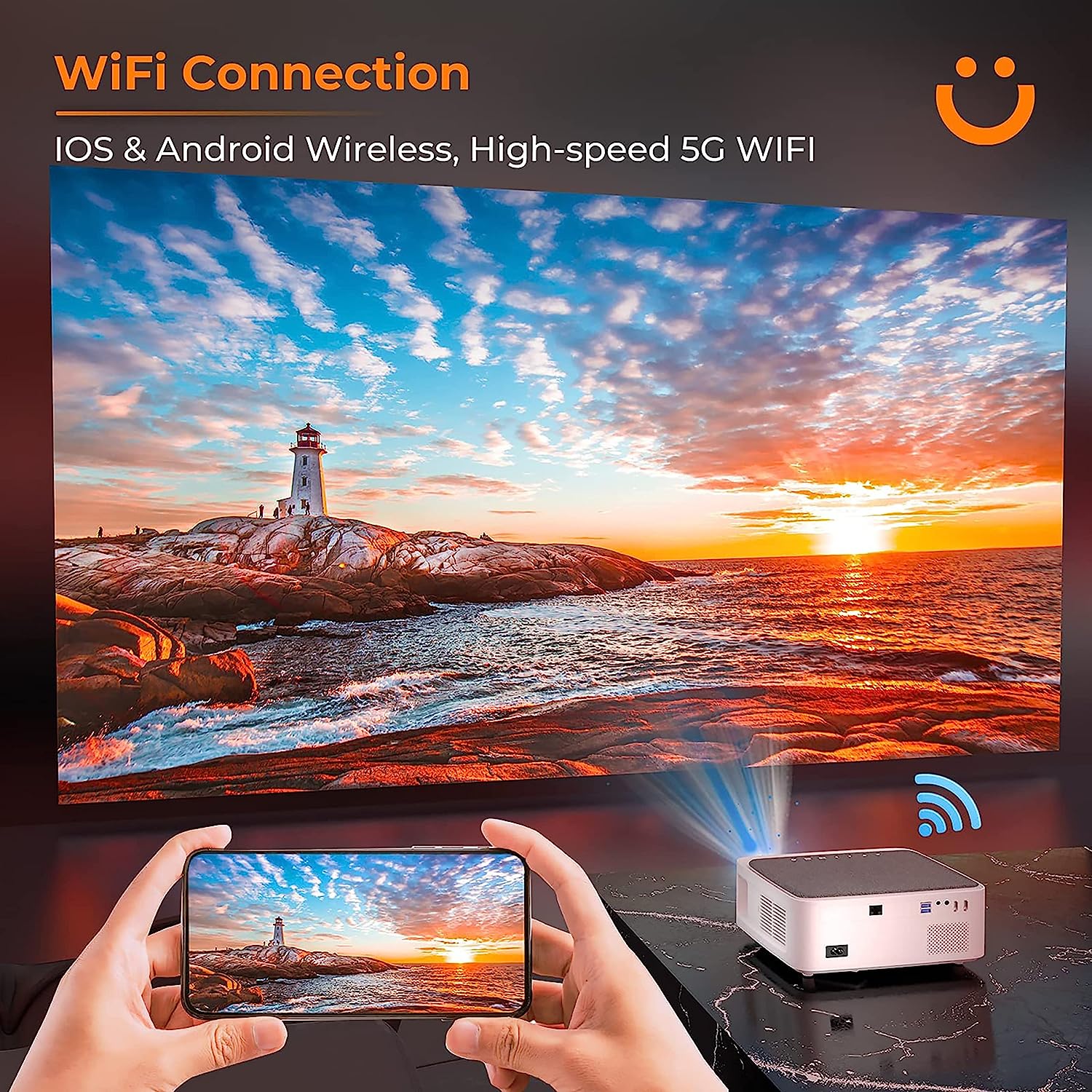 Yaber V6 - Mini Projector (Use Code Origin5 to Get 5% DIscount)