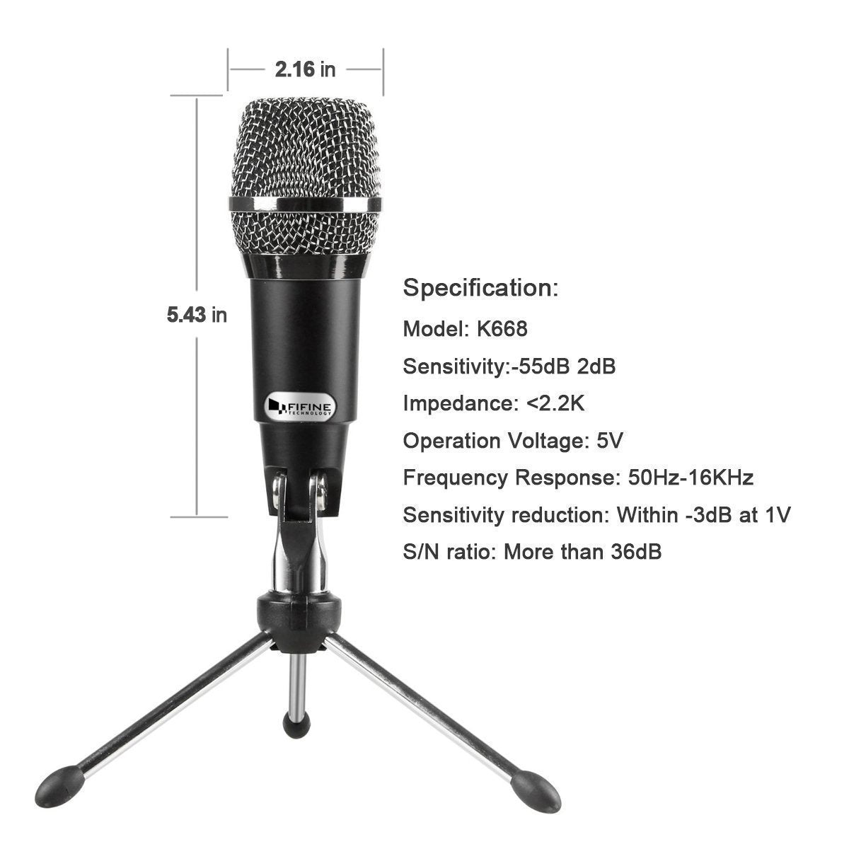 K668 - USB Condenser Microphone