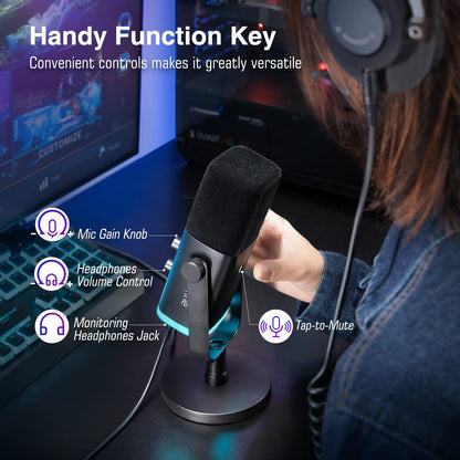 Fifine Ampligame AM8 - Dynamic USB/XLR Gaming Microphone