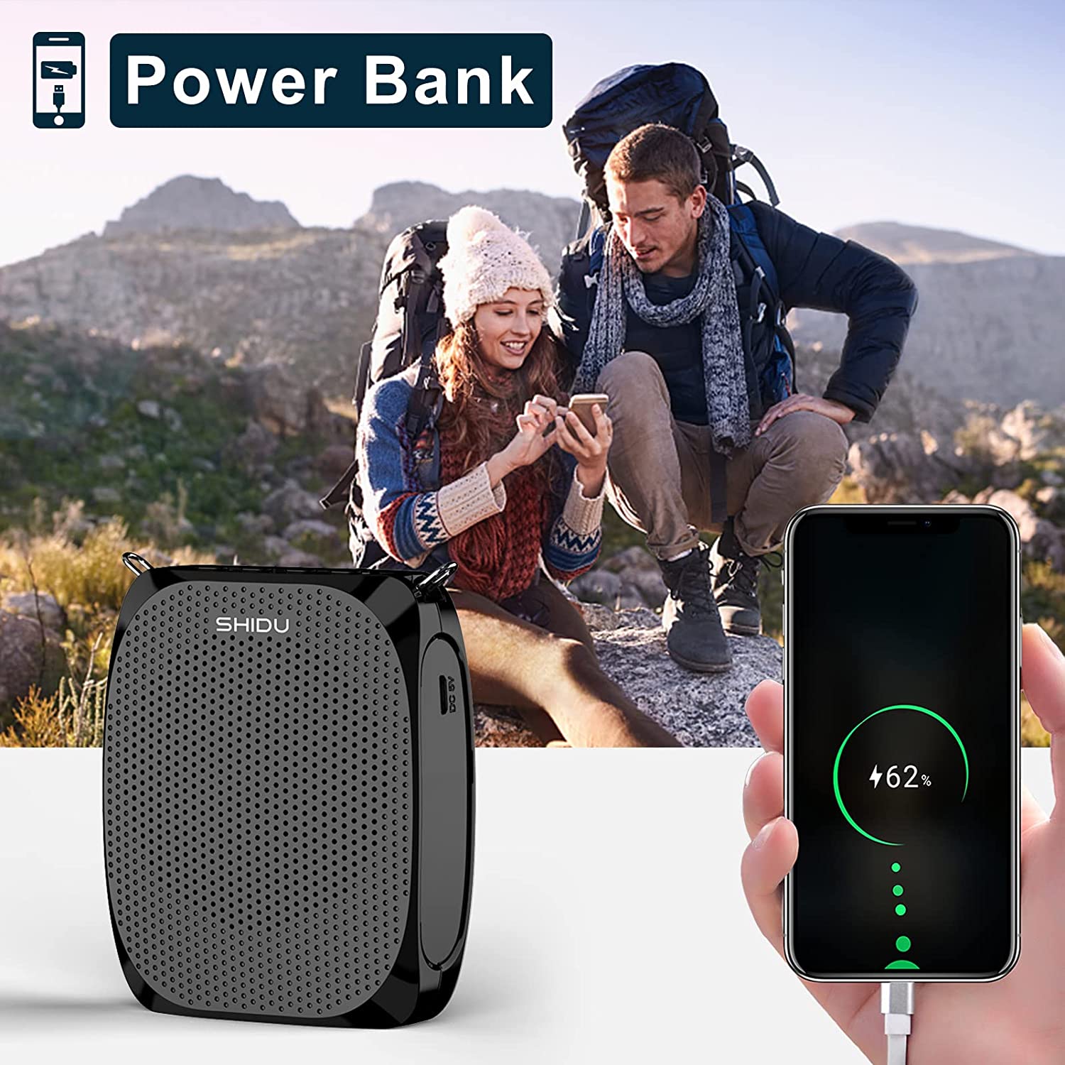 Shidu S615 - Wireless Portable Voice Amplifier