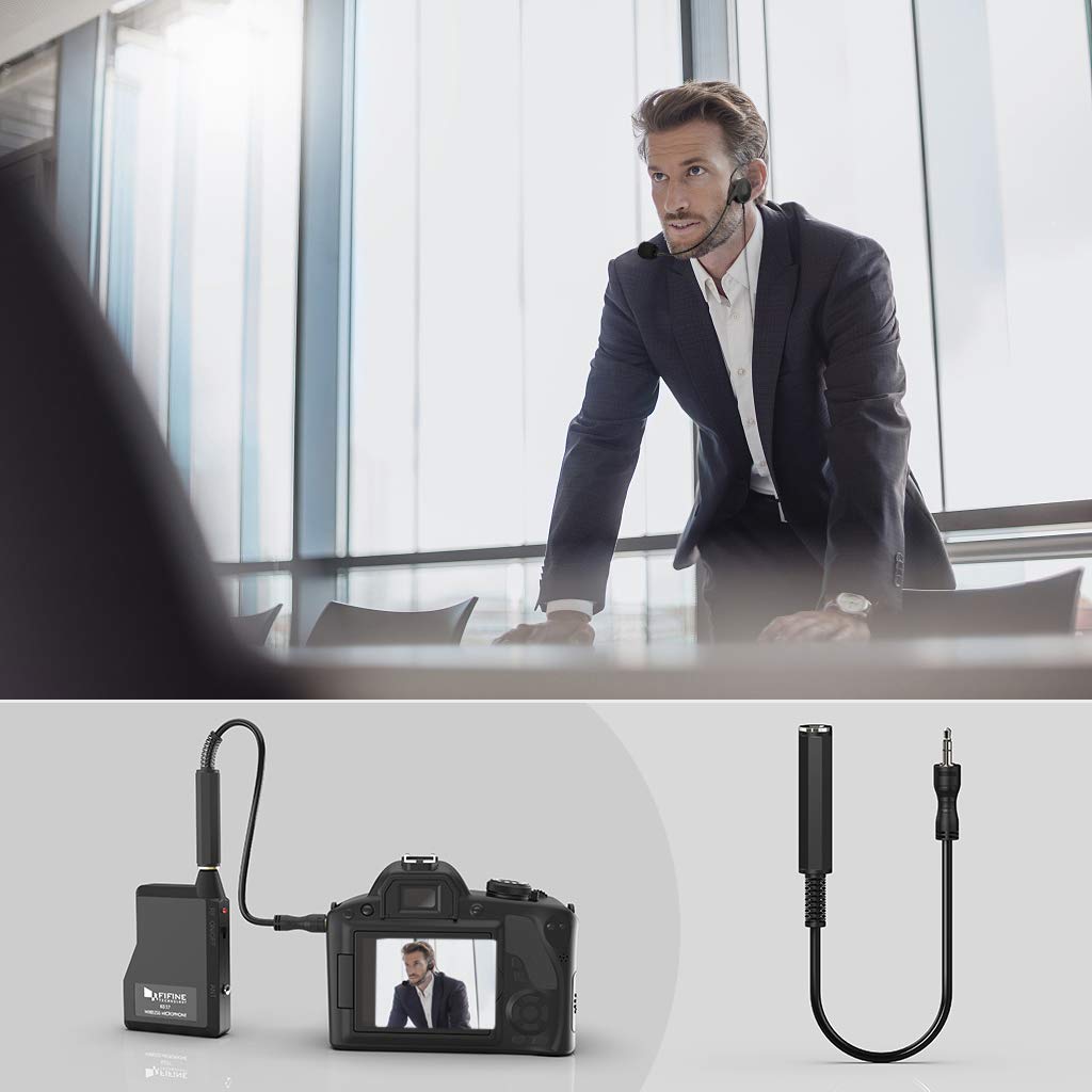 Fifine K037B - Wireless Lavalier Lapel Microphone With Headset