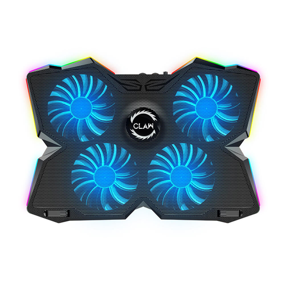 CLAW Arctic K25 PRO - 4 Motors RGB Laptop Cooling Pad with Adjustable Height (Use Code Origin5 to Get 5% DIscount)