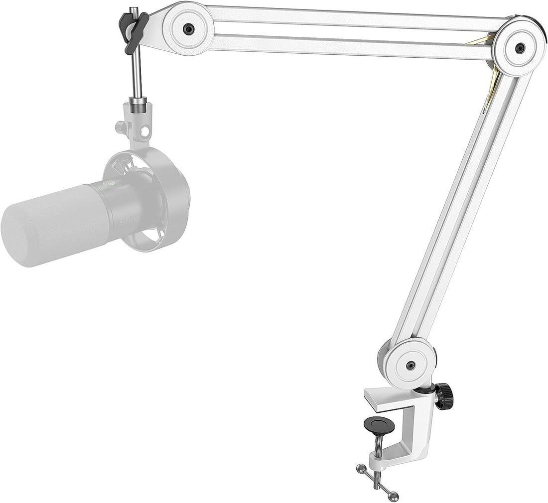 Fifine BM63 - Microphone Arm Stand (White)