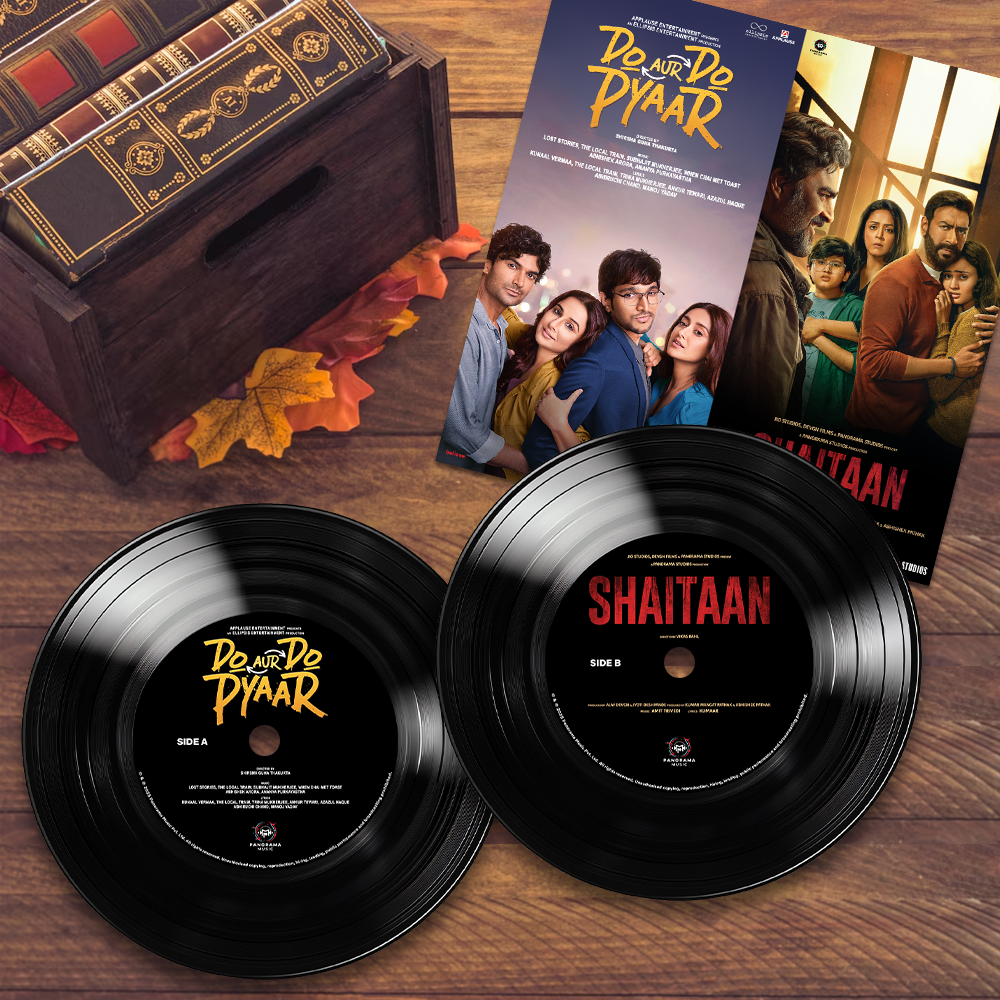 Vinyl Record Disc - Do Aur Do Pyaar + Shaitaan  with 33 1⁄3 RPM Supported