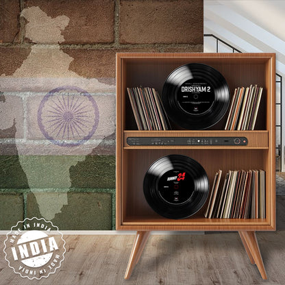 Vinyl Record Disc – Drishyam 2 + Runway 34 Premium Vinyl with 33 1/3 RPM speed  support | Made in India