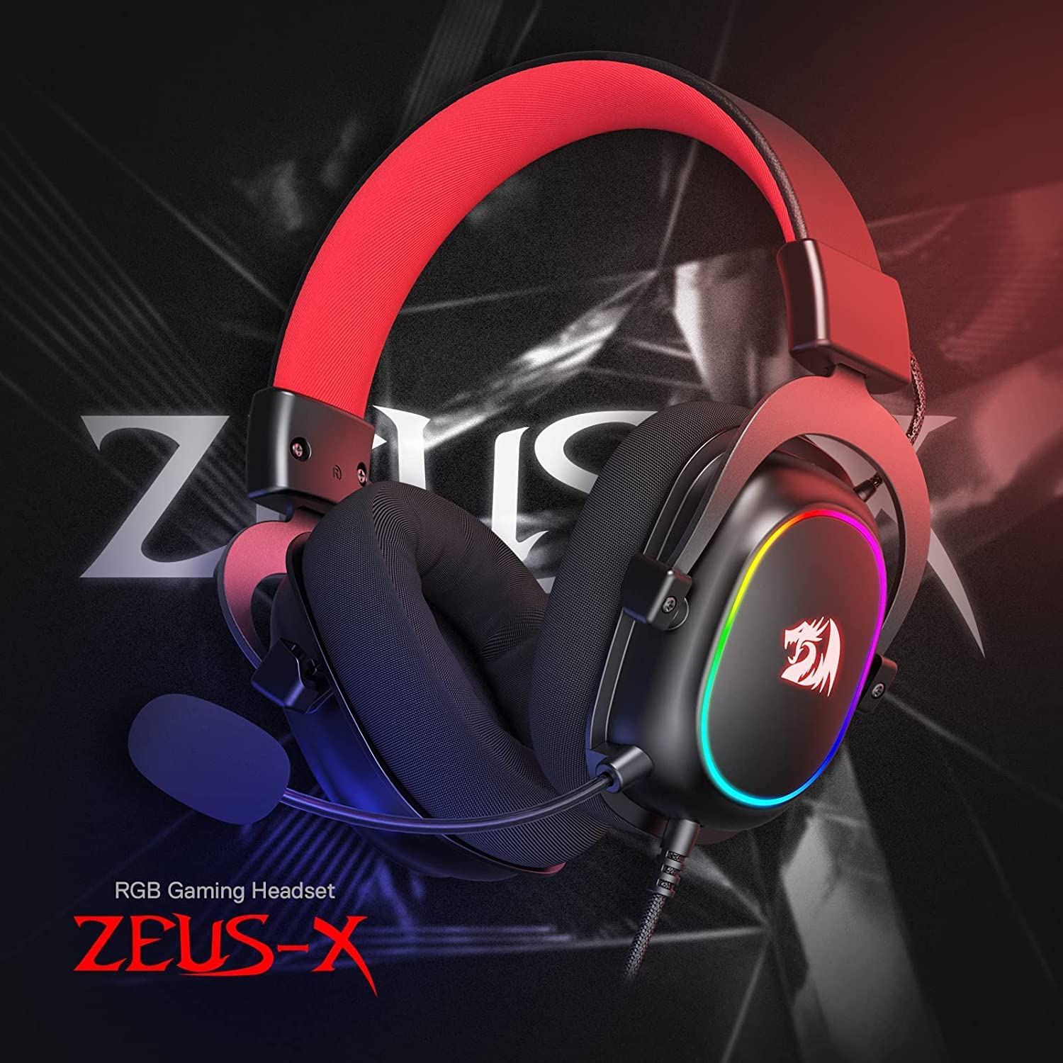 Redragon Zeus X H510 - RGB Gaming Headset with 7.1 Surround Sound