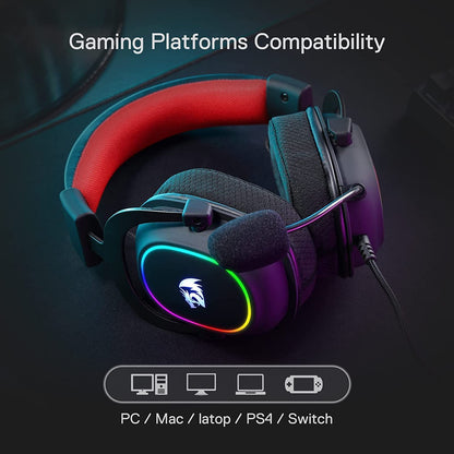 Redragon Zeus X H510 - RGB Gaming Headset with 7.1 Surround Sound