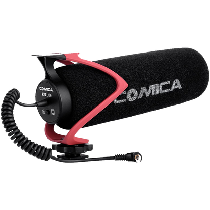 Comica V30 LITE - Super Cardioid Condenser Shotgun Microphone (Red)