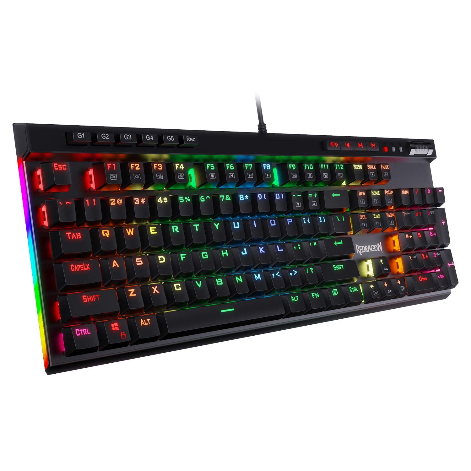 Redragon Vata K580 - 104 Anti Ghosting Keys Wired Mechanical Keyboard (Blue Switch)