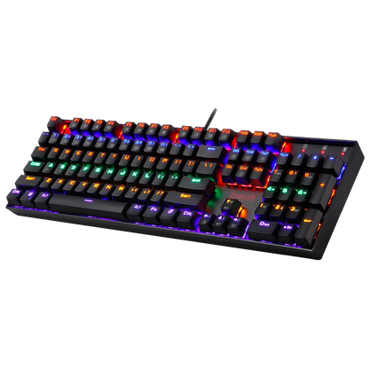 Redragon Vara K551 - 104 Wired Mechanical Keyboard Rainbow Black (Red Switch)