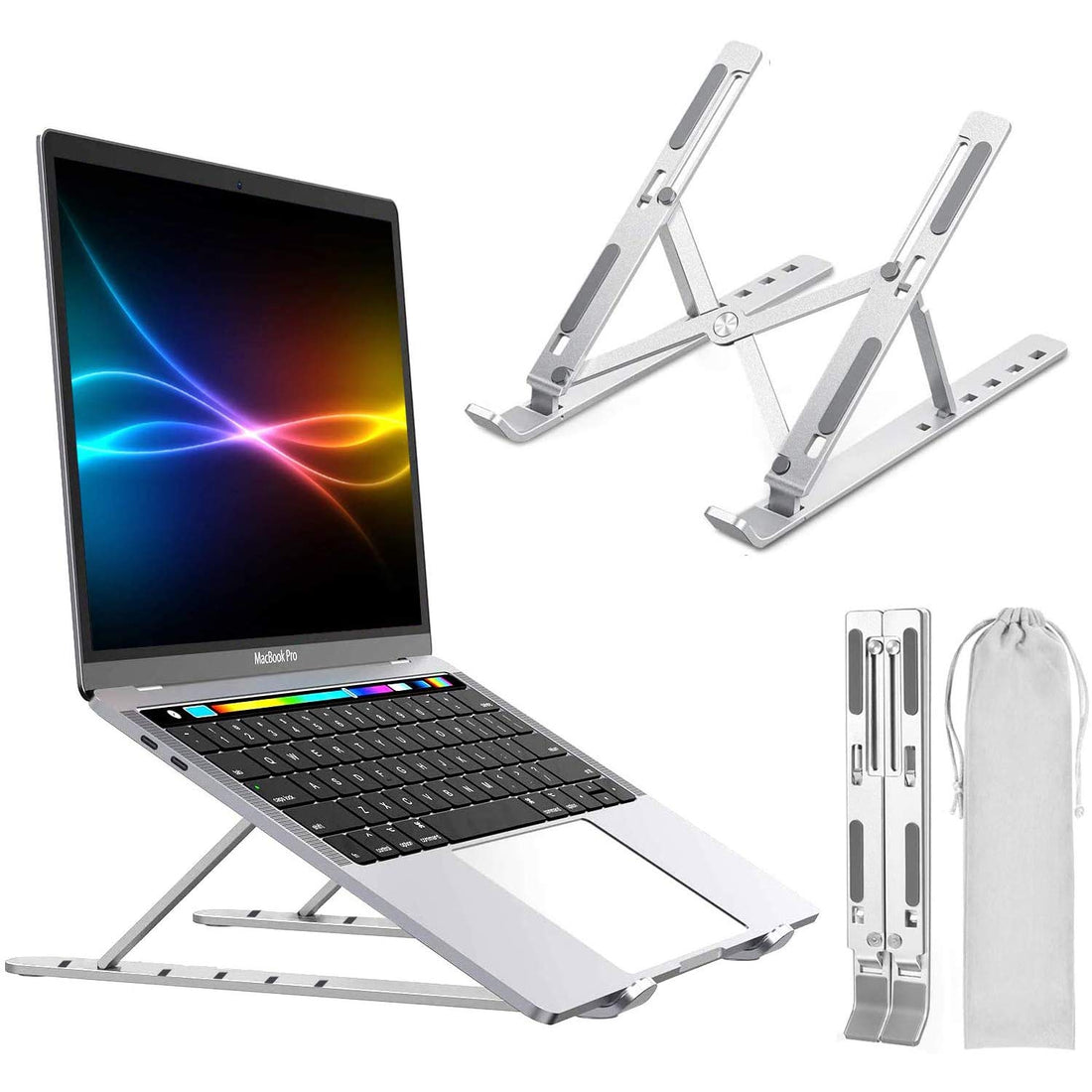 CLAW Portable Laptop Stand (Silver)