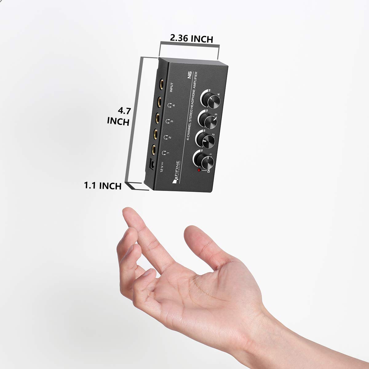 FIFINE N6 - Headphone Amplifier With Stereo Output and Individual Volume Controls