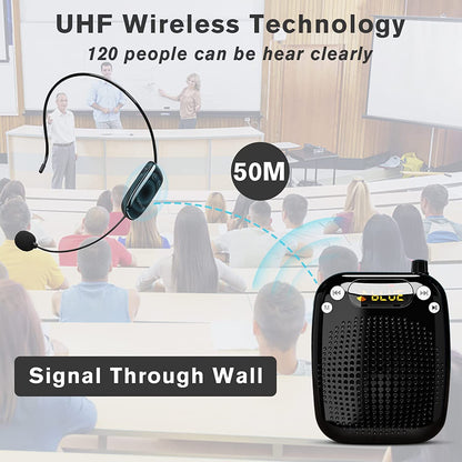 Shidu S611 - Wireless Portable Voice Amplifier with LED Display