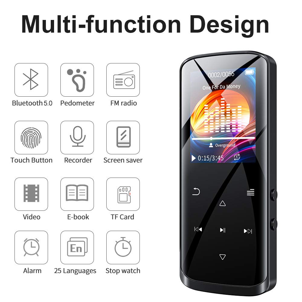 Ruizu D50 - 8GB Bluetooth Music Player