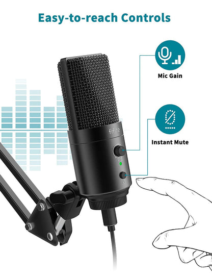 FIFINE K683A - USB Desktop Microphone (With Tripod Stand)