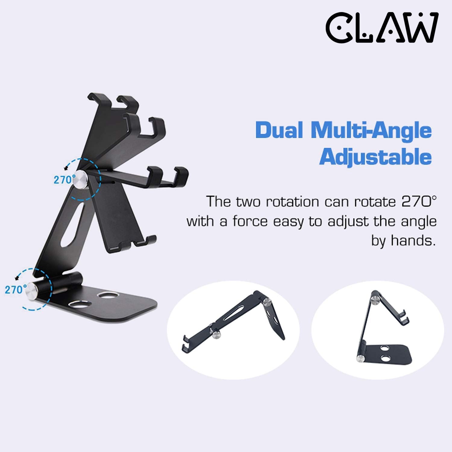 CLAW Portable Mobile and Tablet Stand (Black)