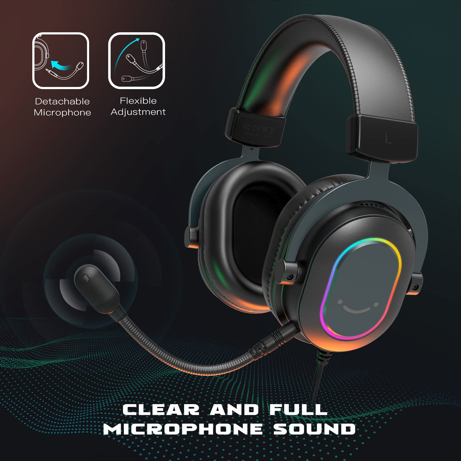 FIFINE Ampligame H6 7.1 Surround Sound Wired Gaming Headphone