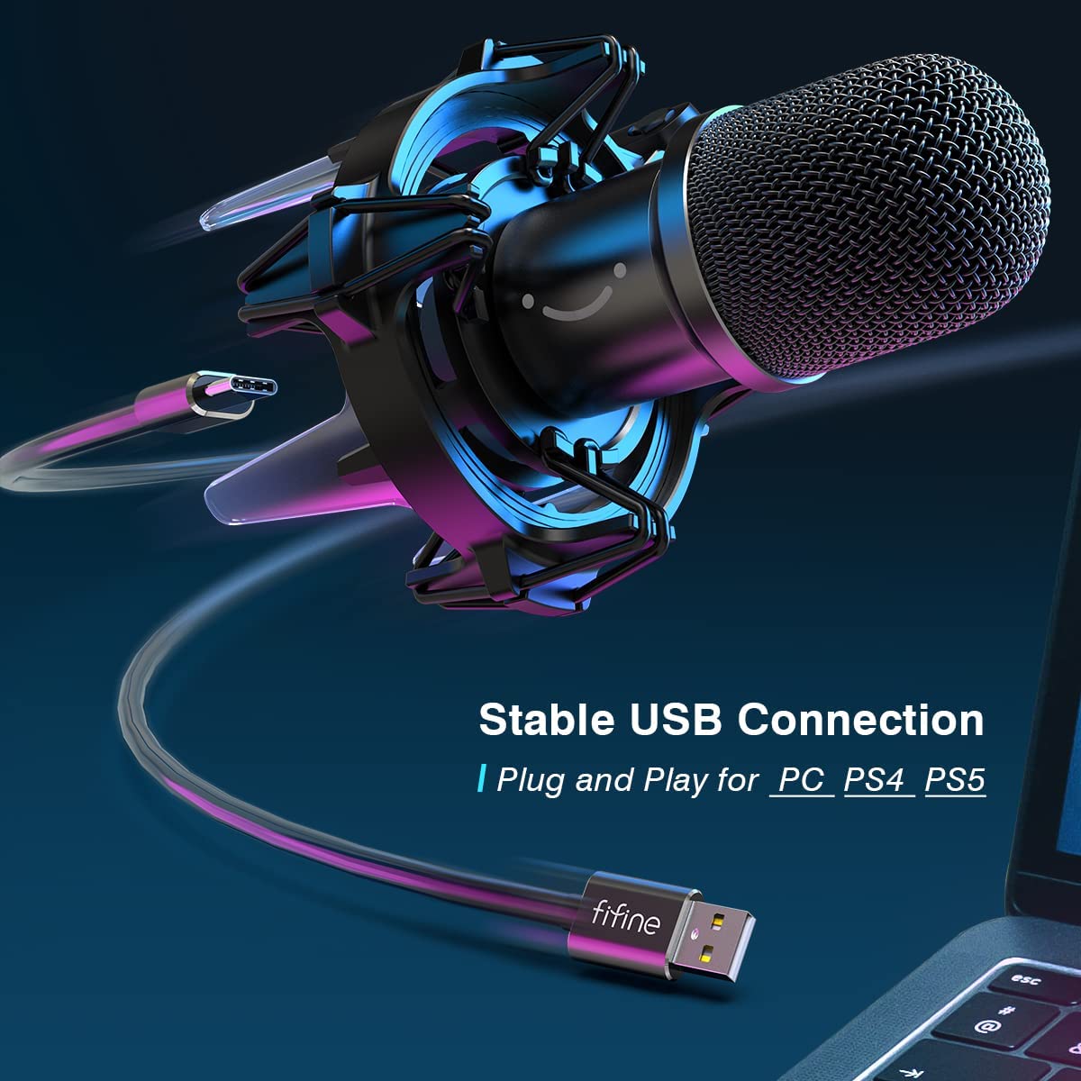 FIFINE K651 - Computer USB Microphone Kit
