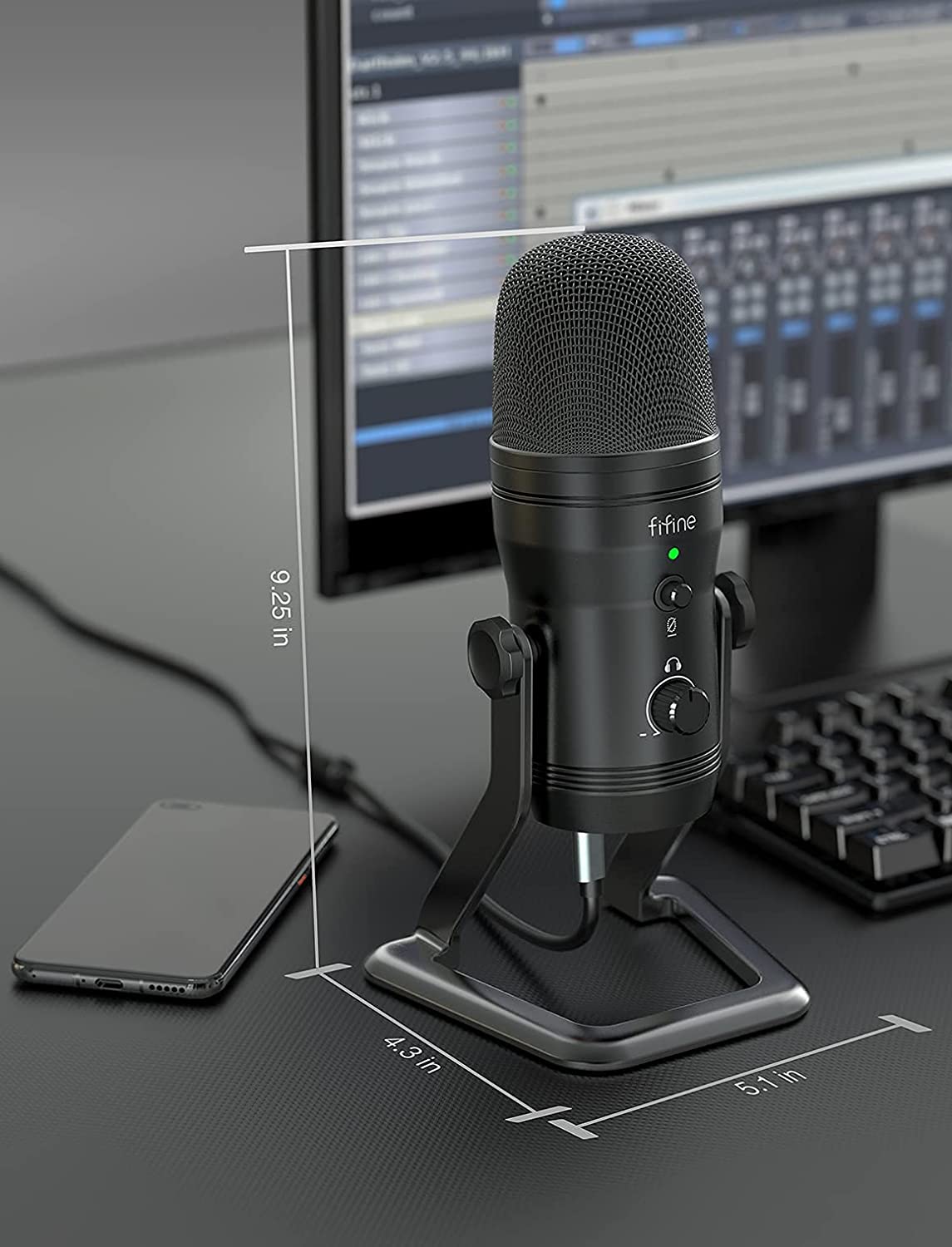 FIFINE K690 - Studio Recording USB Microphone