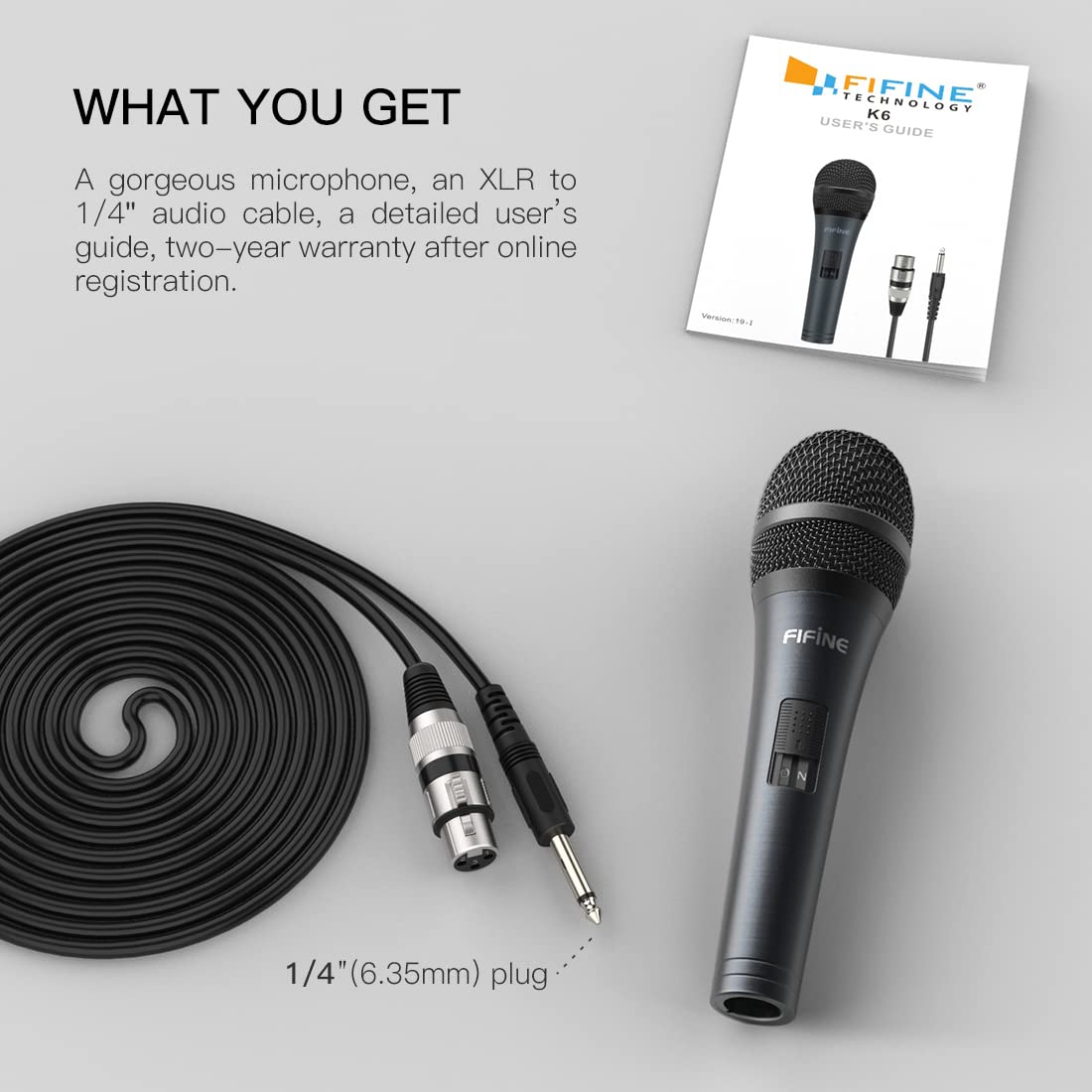 Fifine K6 Wired Handheld Microphone