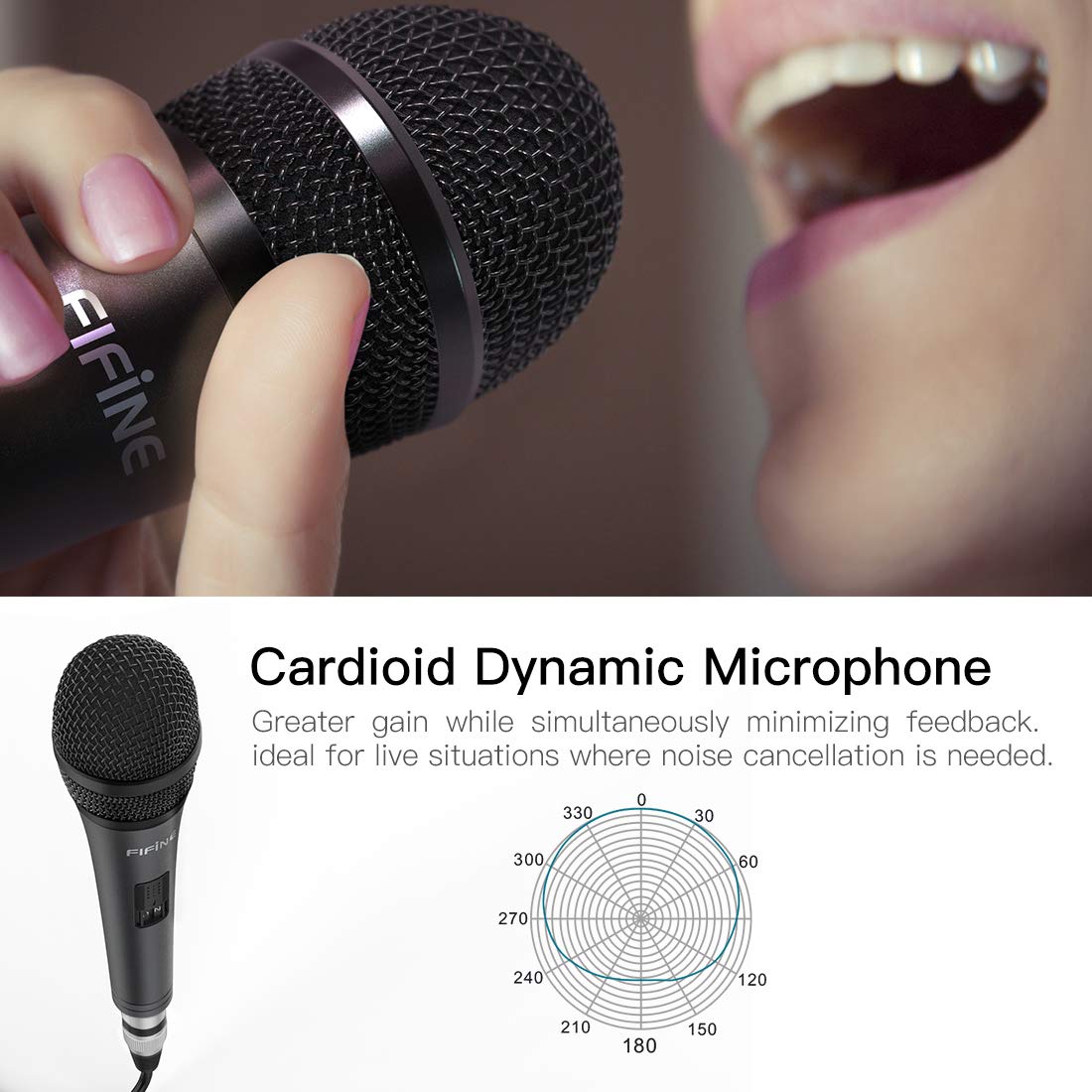 Fifine K6 Wired Handheld Microphone