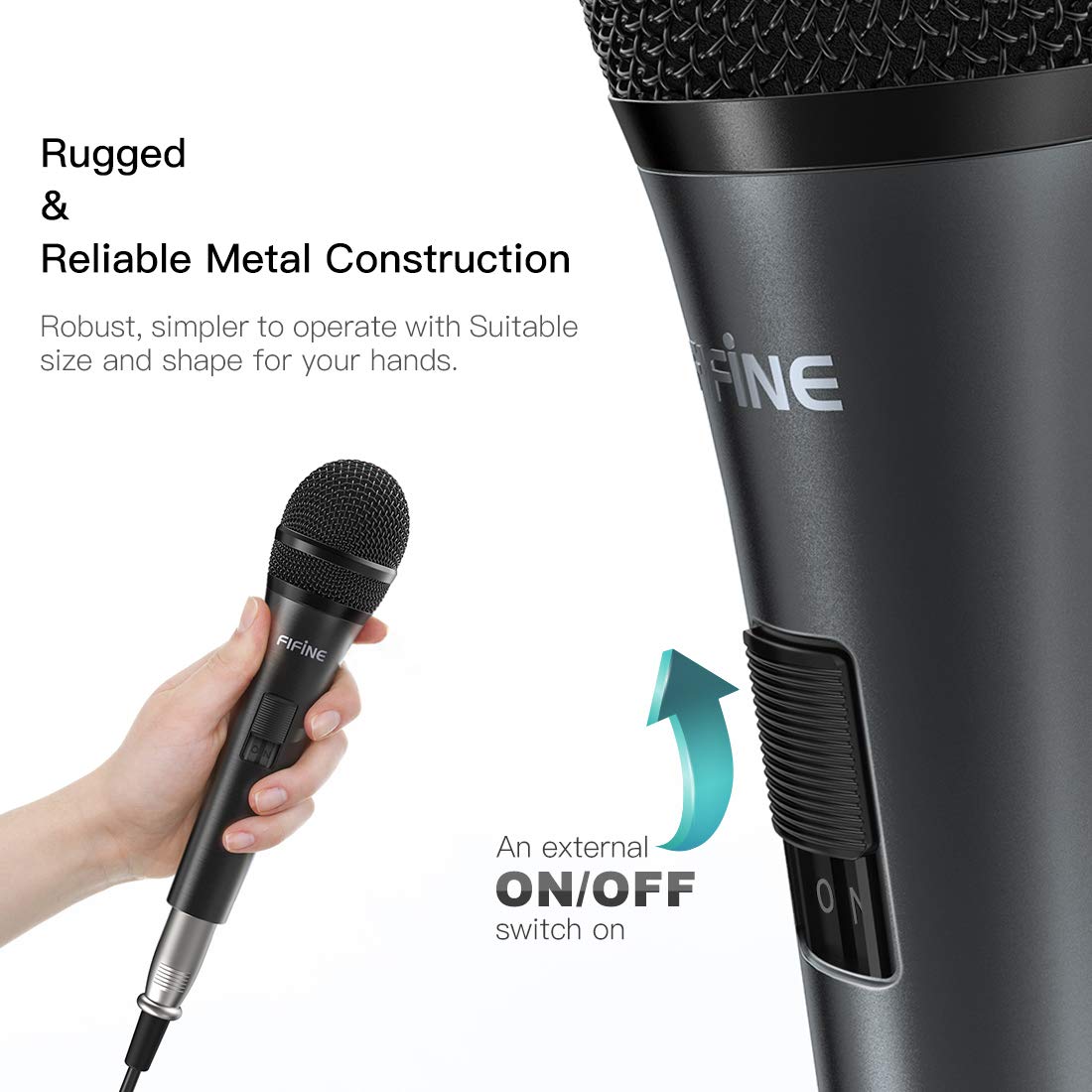 Fifine K6 Wired Handheld Microphone
