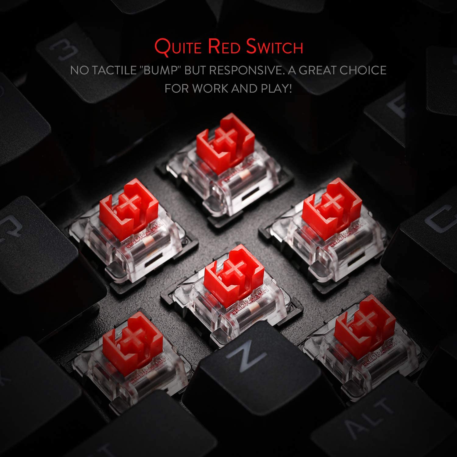 Redragon Vishnu K596 - 2.4Ghz+Wired Mechanical Keyboard (Red Switch)