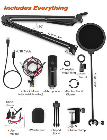FIFINE T732 - USB Microphone Kit