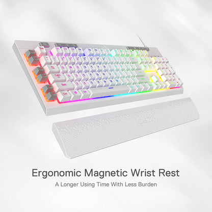 Redragon Shiva K512- Wired Membrane Keyboard RGB White