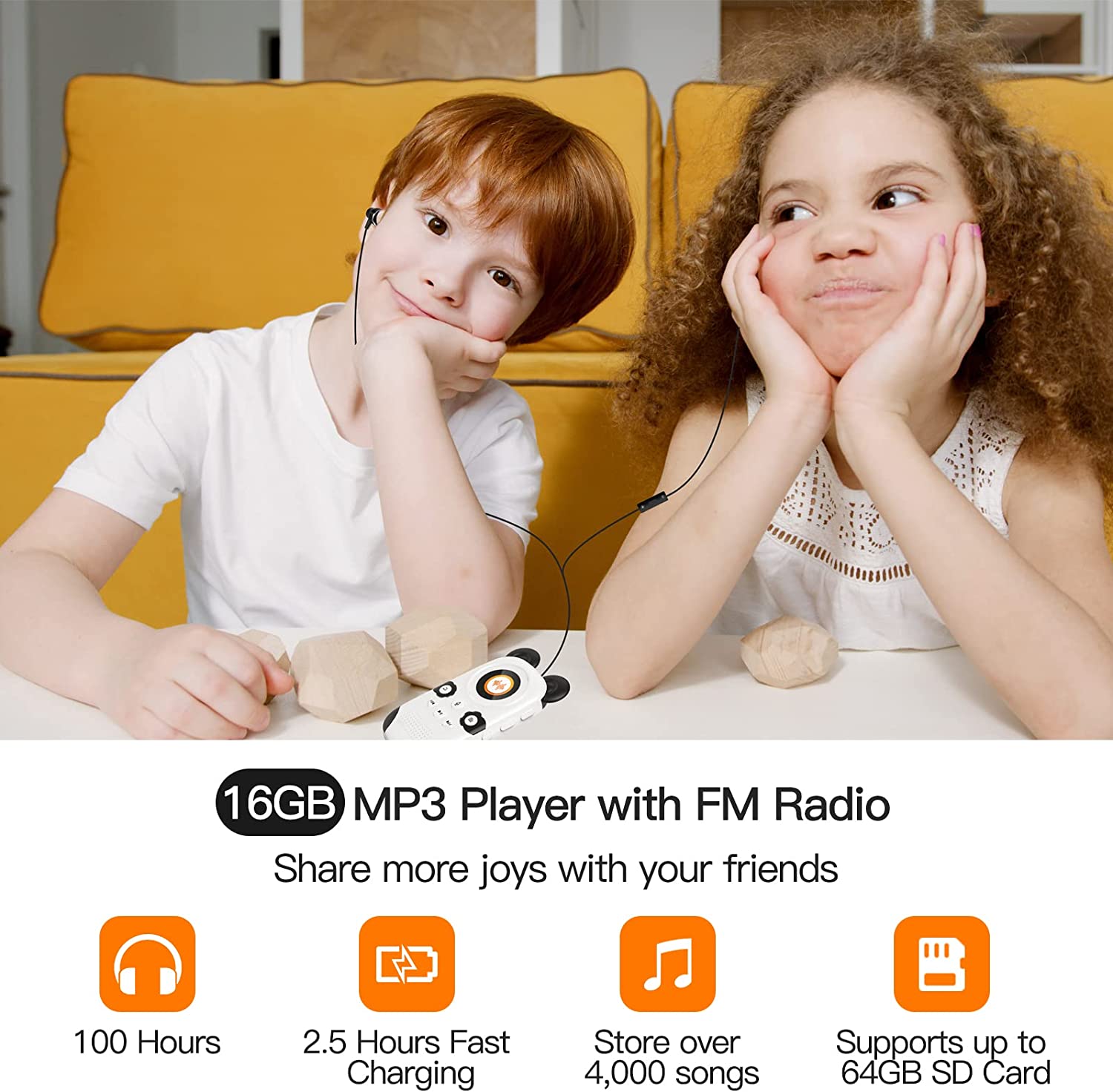 Ruizu X31 - 16GB Music Player for Kids