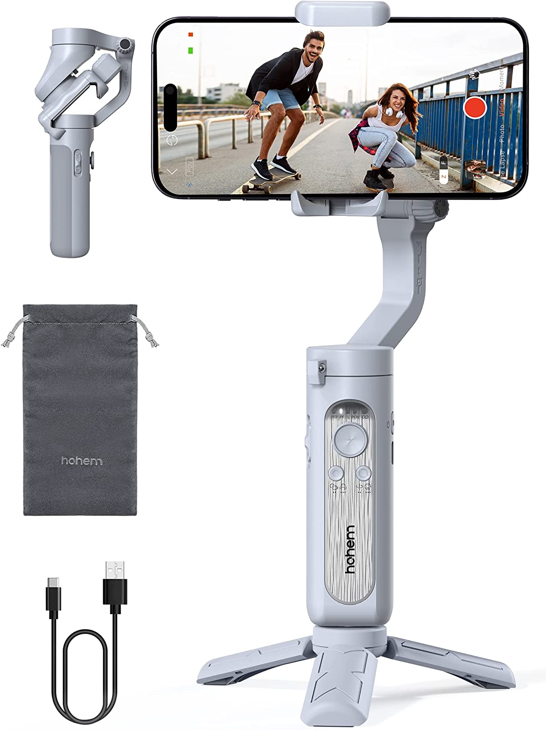 Hohem iSteady XE - 3 Axis Handheld Pocket Gimbal (Grey)