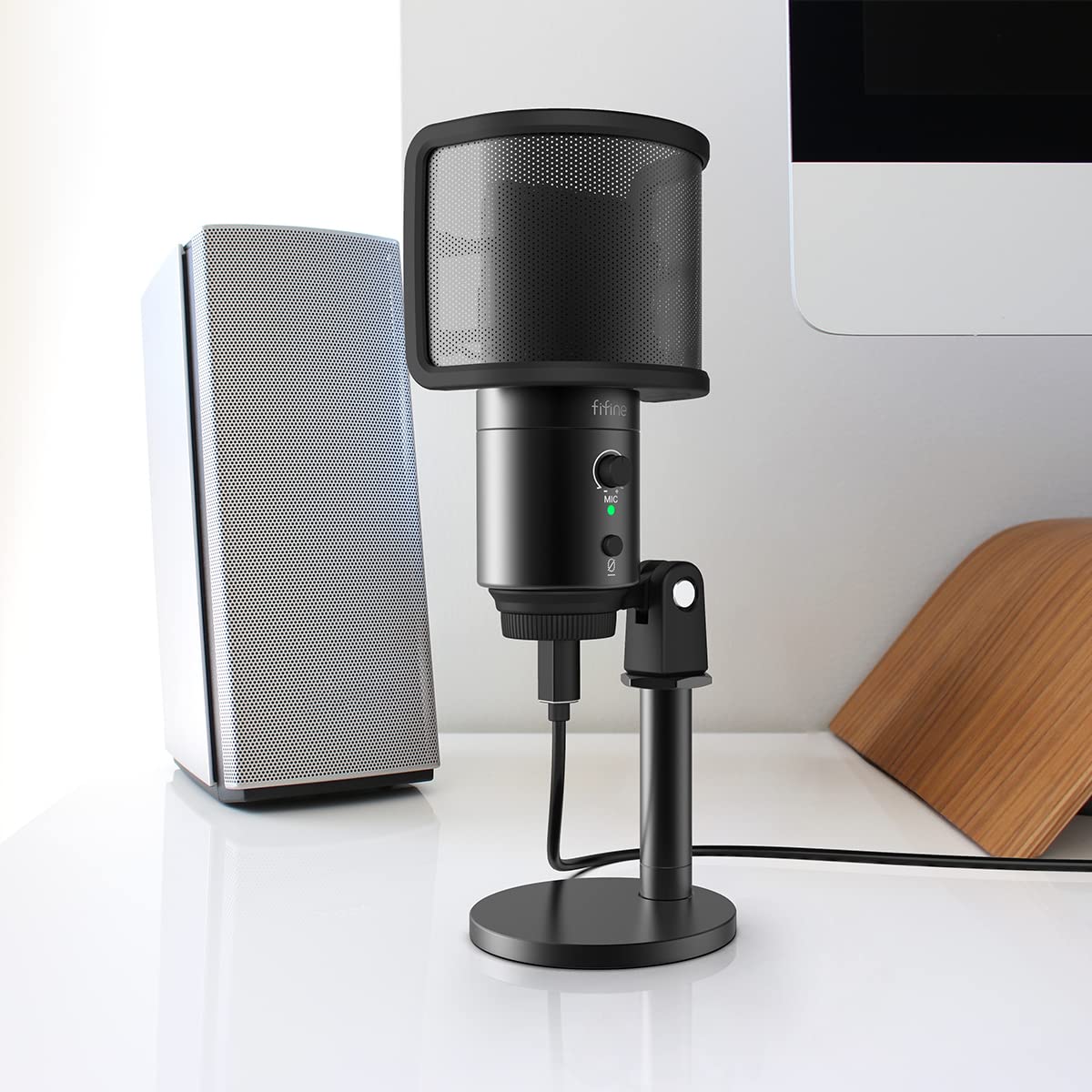 FIFINE K683B - USB Desktop Microphone (With Desk Stand)