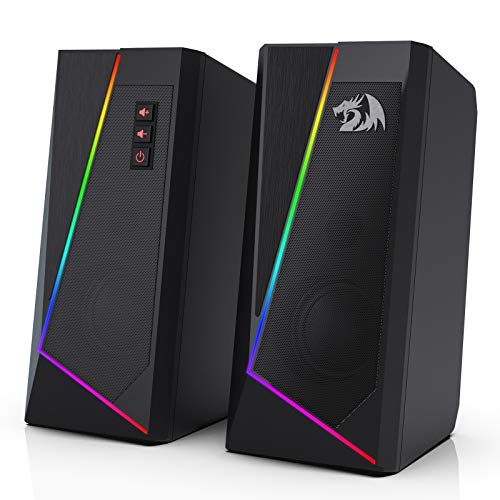 Redragon Anvil GS520 - RGB 2.0 Channel Gaming Wired Desktop Speakers