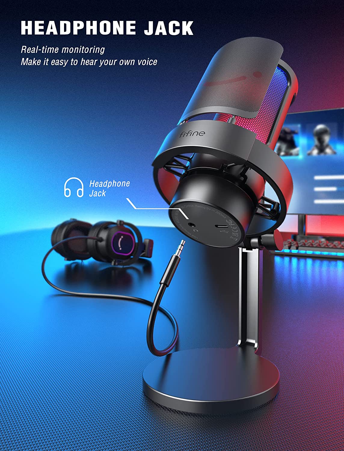 Fifine Ampligame A8 USB Gaming Microphone