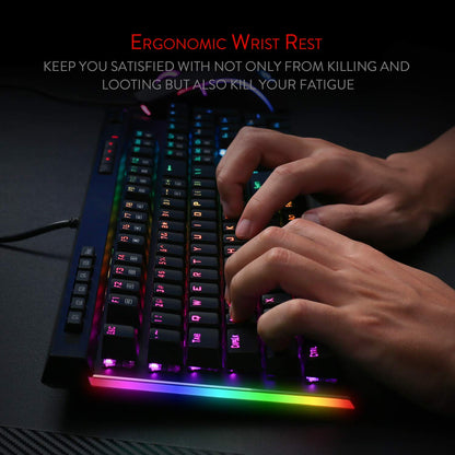 Redragon Vata K580 - 104 Anti Ghosting Keys Wired Mechanical Keyboard (Blue Switch)