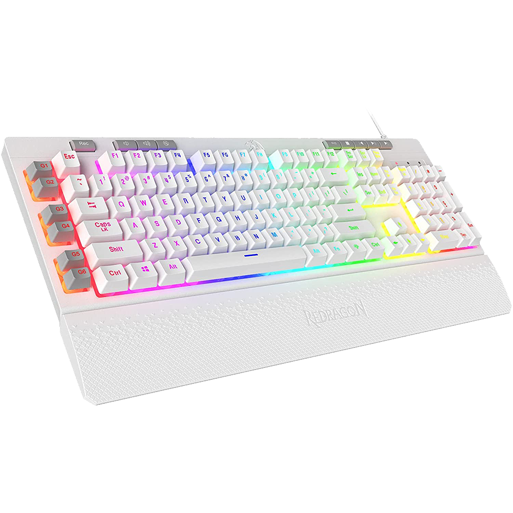 Redragon Shiva K512- Wired Membrane Keyboard RGB White